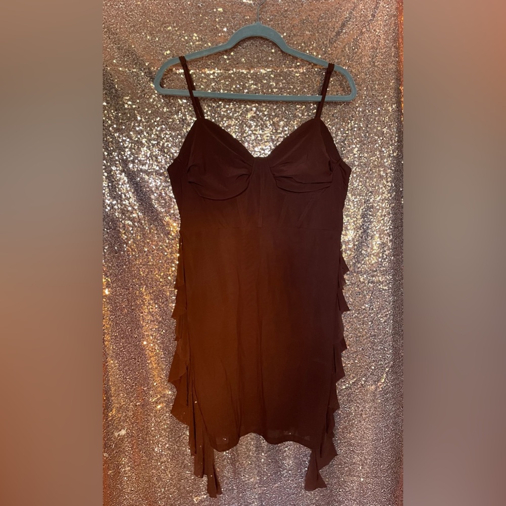 ❌SOLD❌ Raccoita Carta Brown Dress